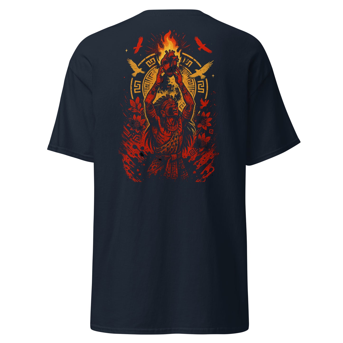 Heart’s Fire T-Shirt – Sacred Flame of Passion & Courage by Mernog