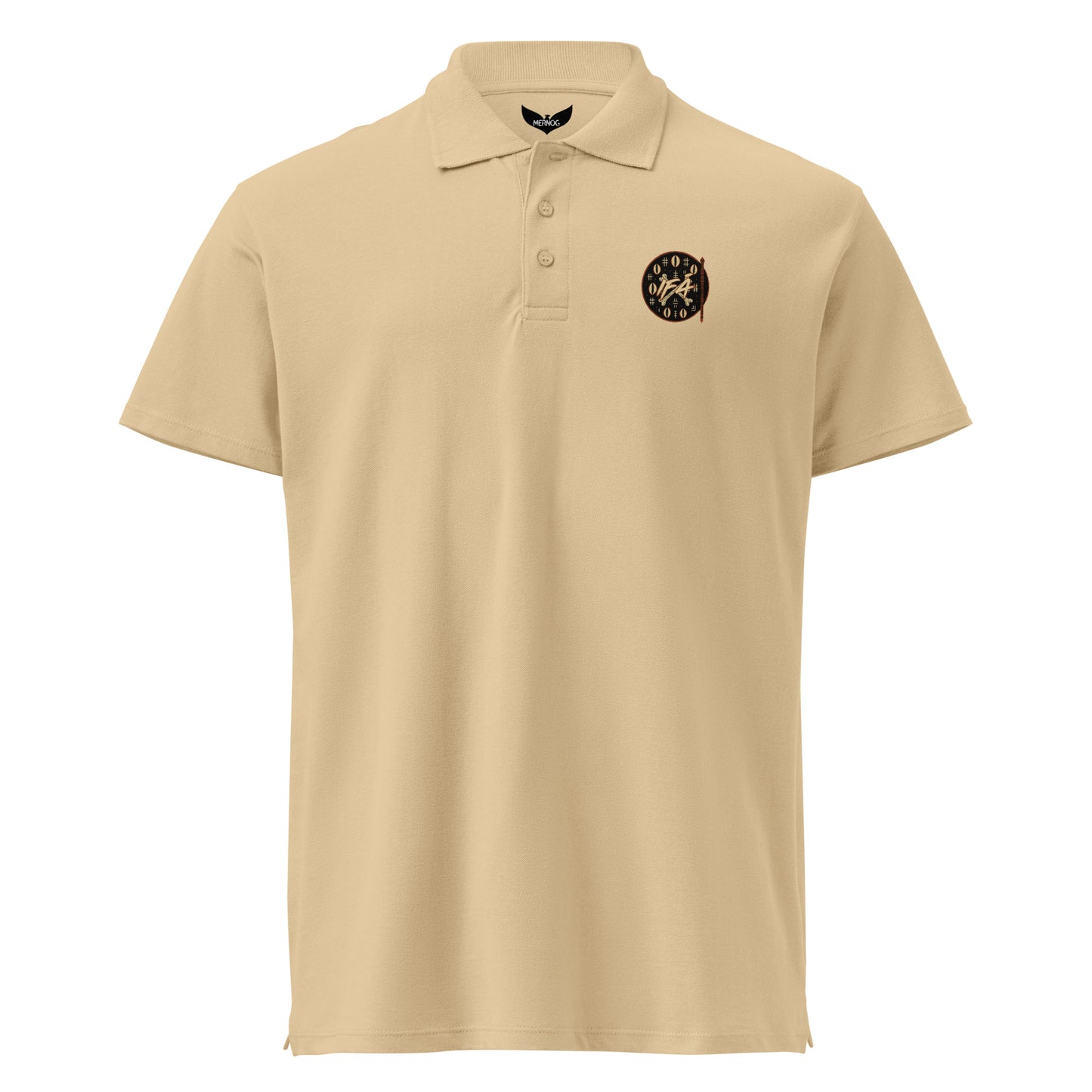 Ifá Bone Oracle Polo Shirt – Yoruba Divination Symbol by Mernog
