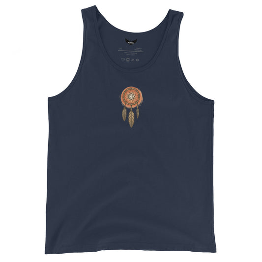Dreamcatcher Men’s Tank Top – Symbol of Spiritual Protection and Vision by Mernog