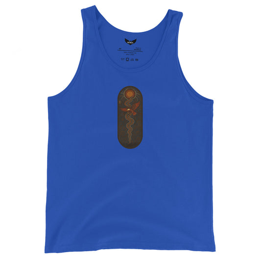 Song Line Men’s Tank Top – Aboriginal Dreamtime Path Symbol by Mernog