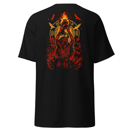 Heart’s Fire T-Shirt – Sacred Flame of Passion & Courage by Mernog