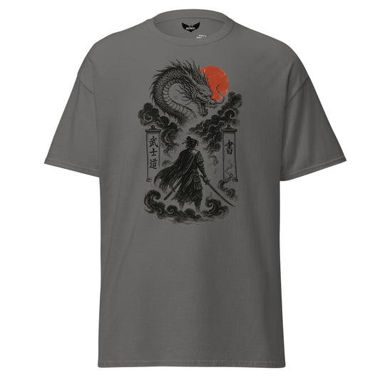 Spirit of the Storm Shogun Classic Tee – Japanese Mythic Wind Warrior Shirt by Mernog