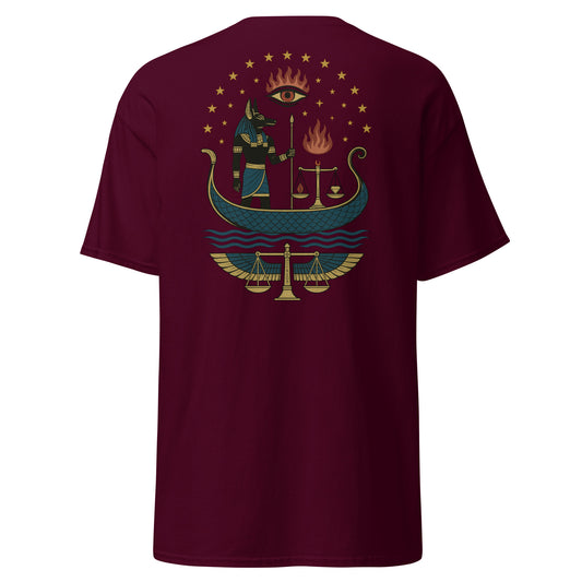 Duat Passage T-Shirt – Egyptian Underworld and Soul Journey Symbol by Mernog