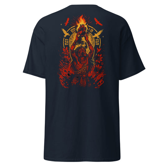 Heart’s Fire T-Shirt – Sacred Flame of Passion & Courage by Mernog