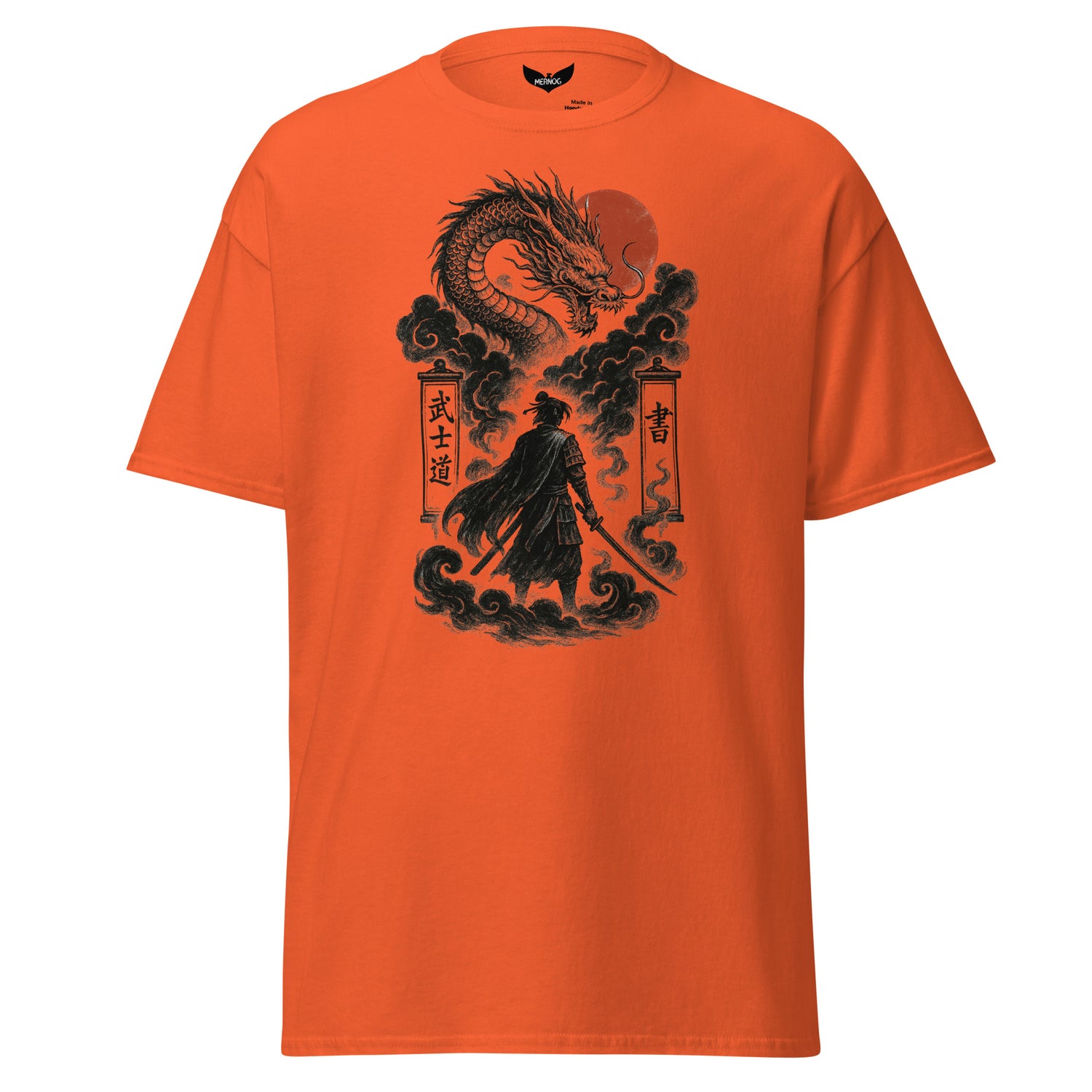 Spirit of the Storm Shogun Classic Tee – Japanese Mythic Wind Warrior Shirt by Mernog