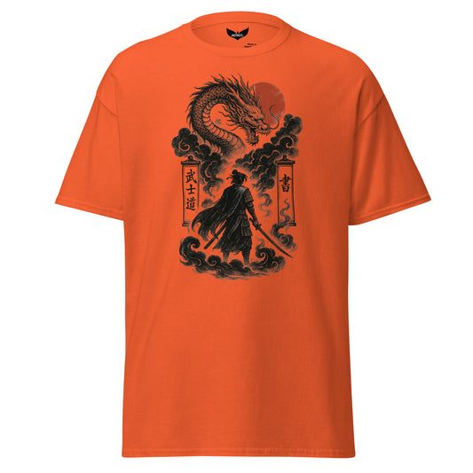 Spirit of the Storm Shogun Classic Tee – Japanese Mythic Wind Warrior Shirt by Mernog