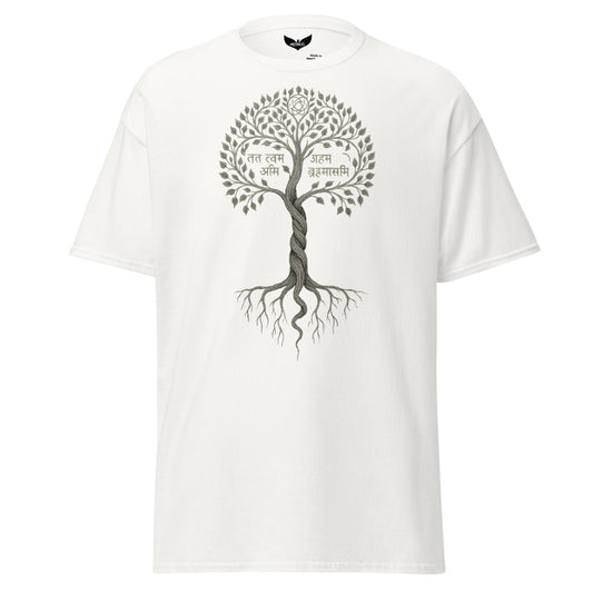 Tat Tvam Asi Classic Tee – Sanskrit Non-Dualism “Thou Art That” Shirt by Mernog