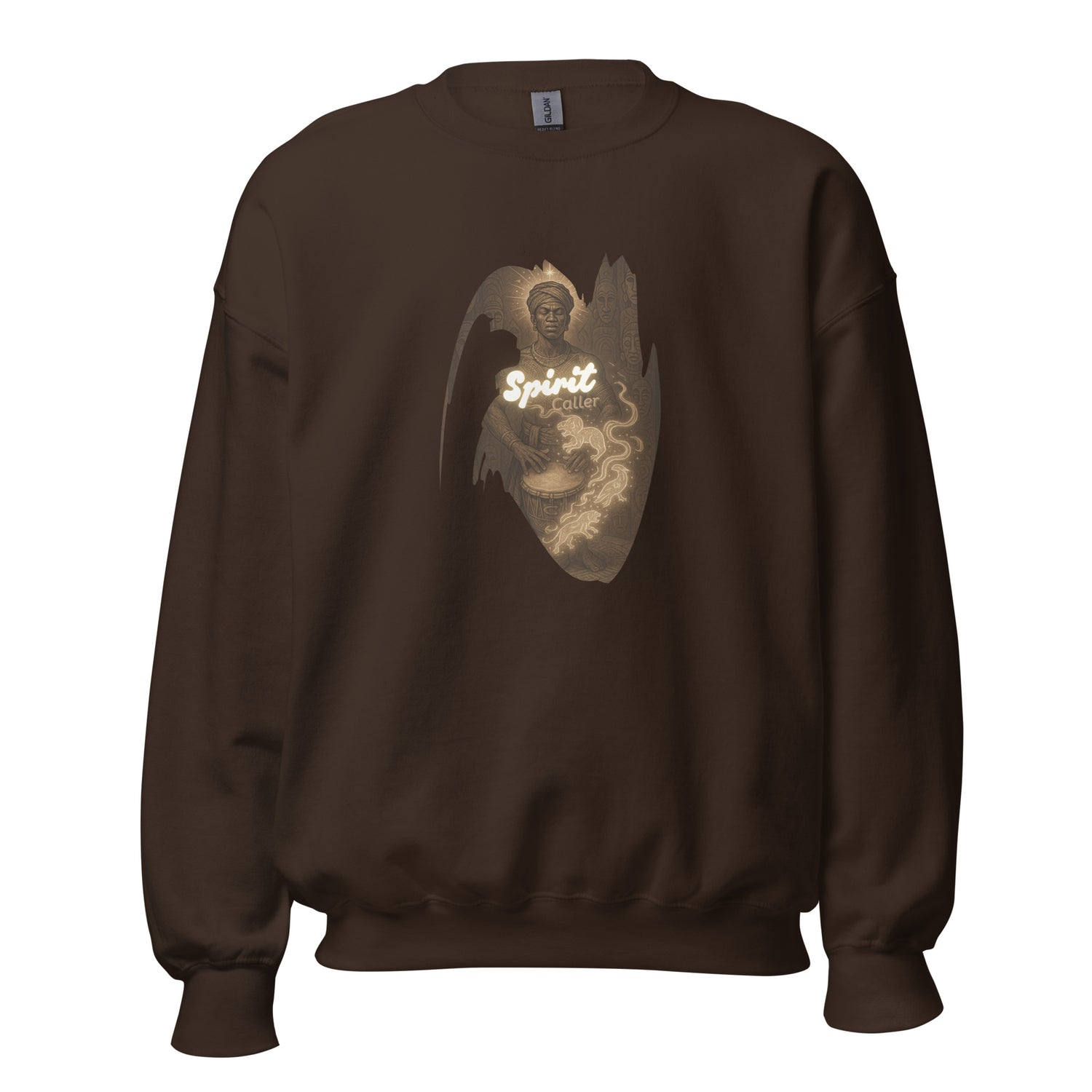 Spirit Caller Sweatshirt – Shamanic Totem Symbol Pullover by Mernog