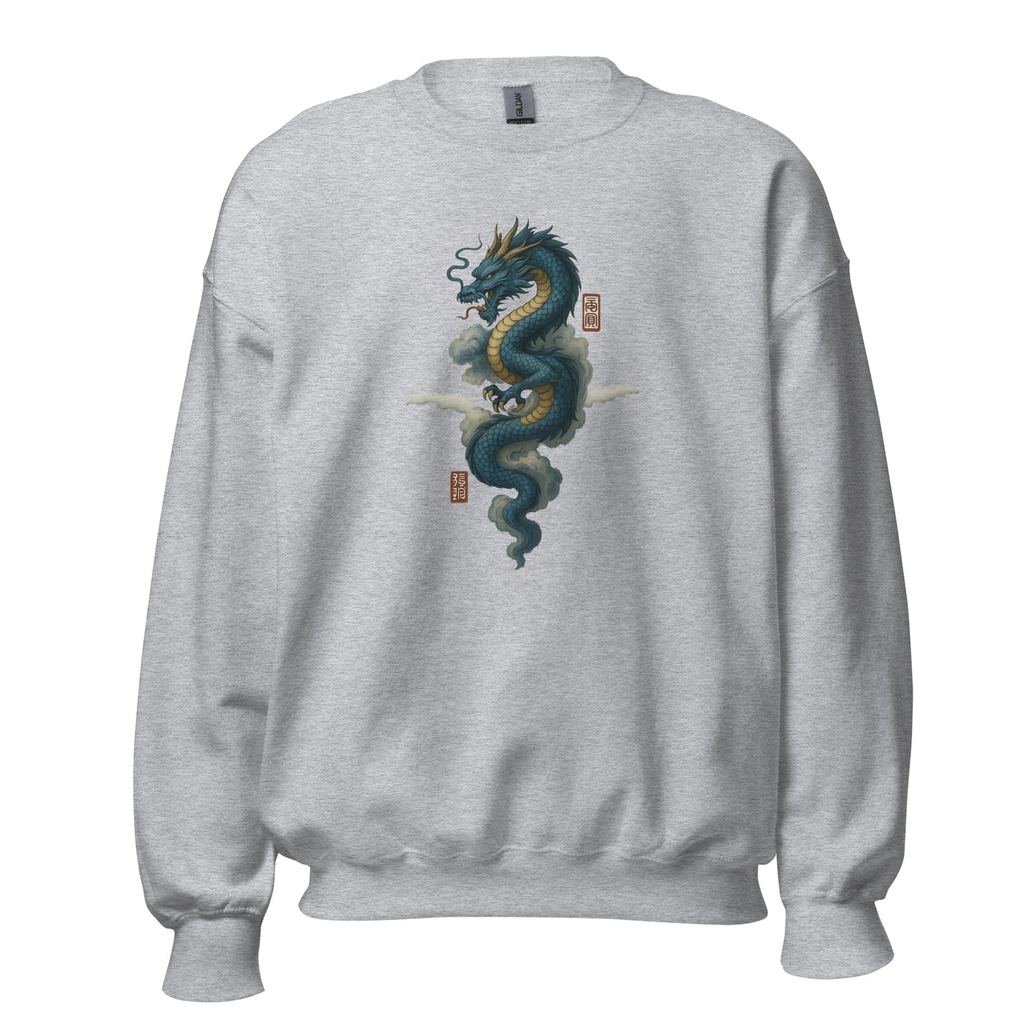 Dragon Spirit Sweatshirt – Mythic Power Sigil Pullover by Mernog