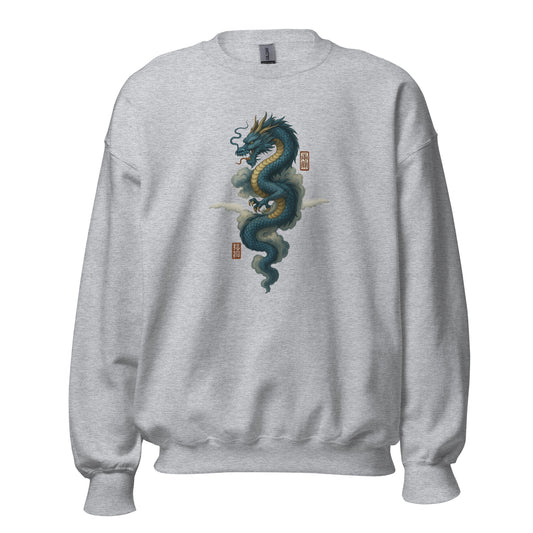 Dragon Spirit Sweatshirt – Mythic Power Sigil Pullover by Mernog