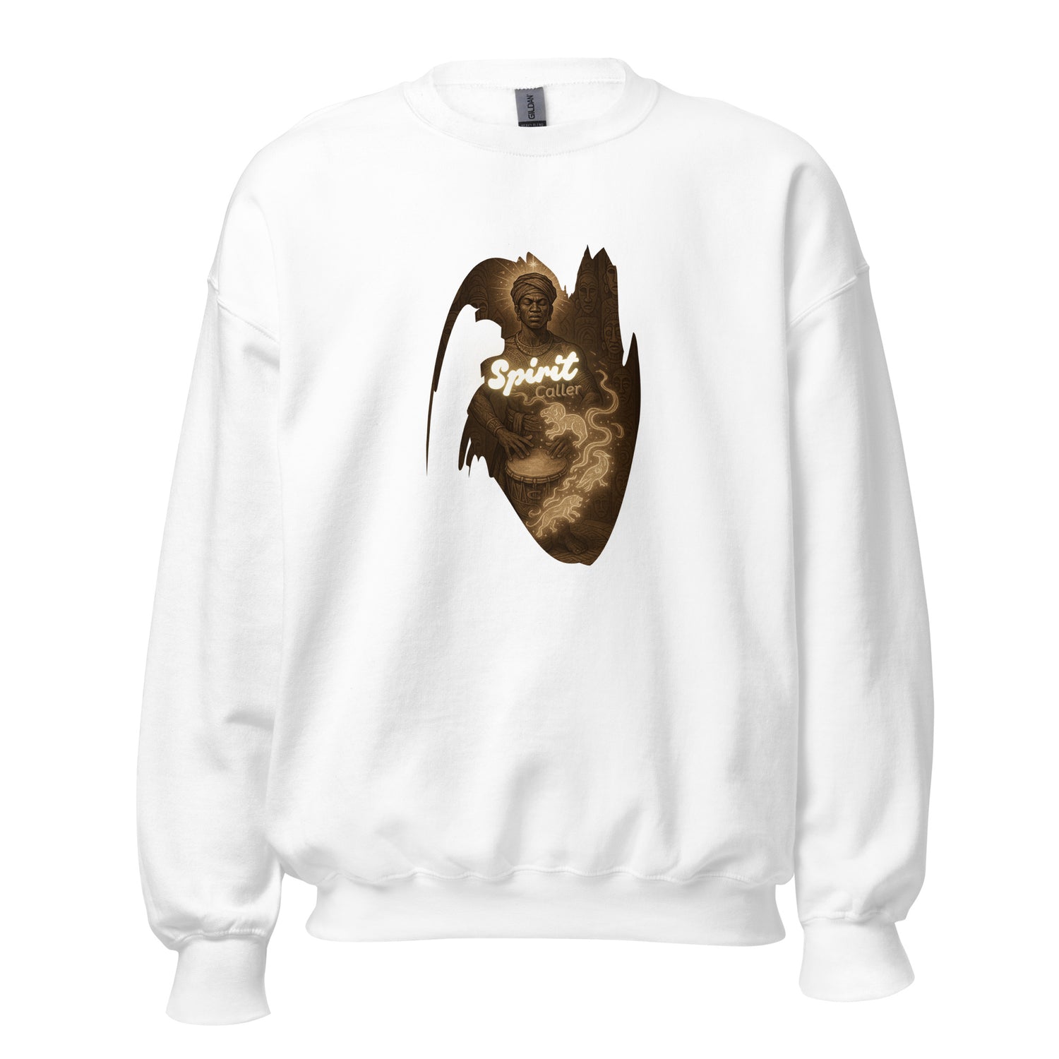 Spirit Caller Sweatshirt – Shamanic Totem Symbol Pullover by Mernog