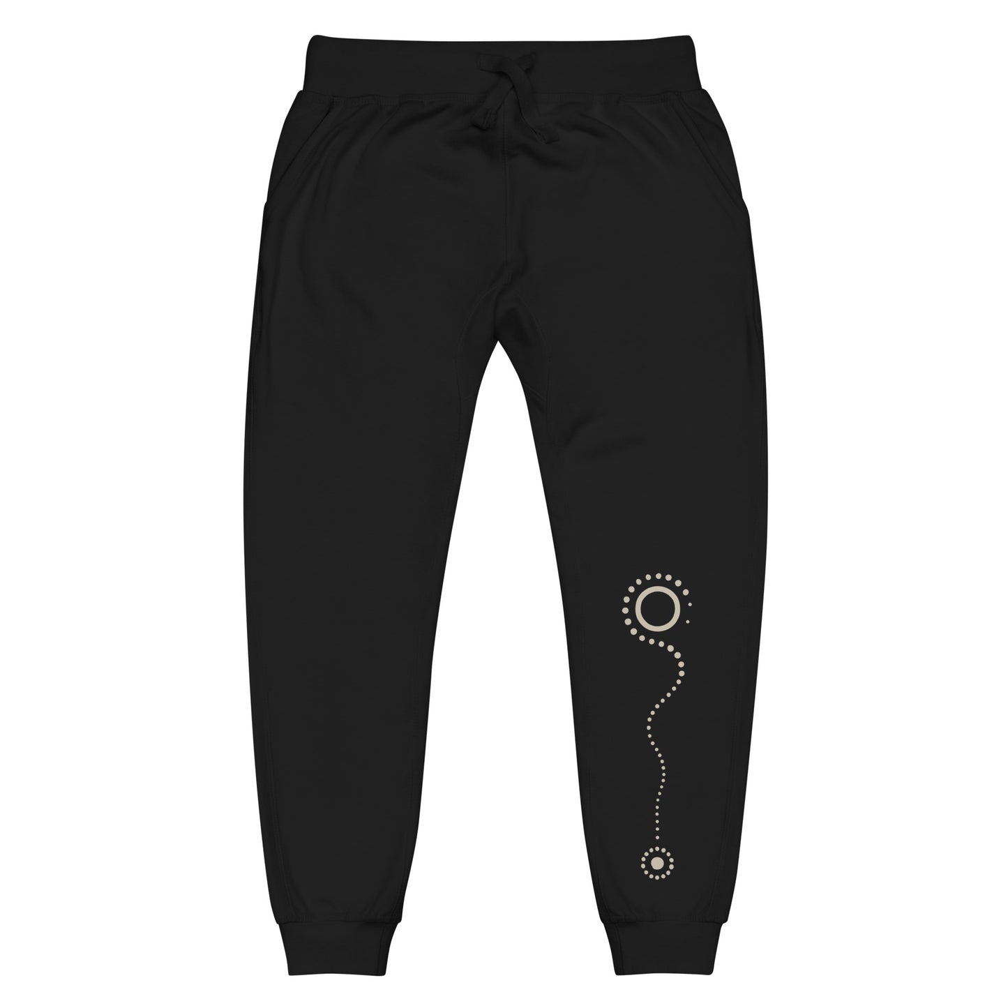 Spirit Line Fleece Sweatpants – Sacred Symbol Loungewear by Mernog