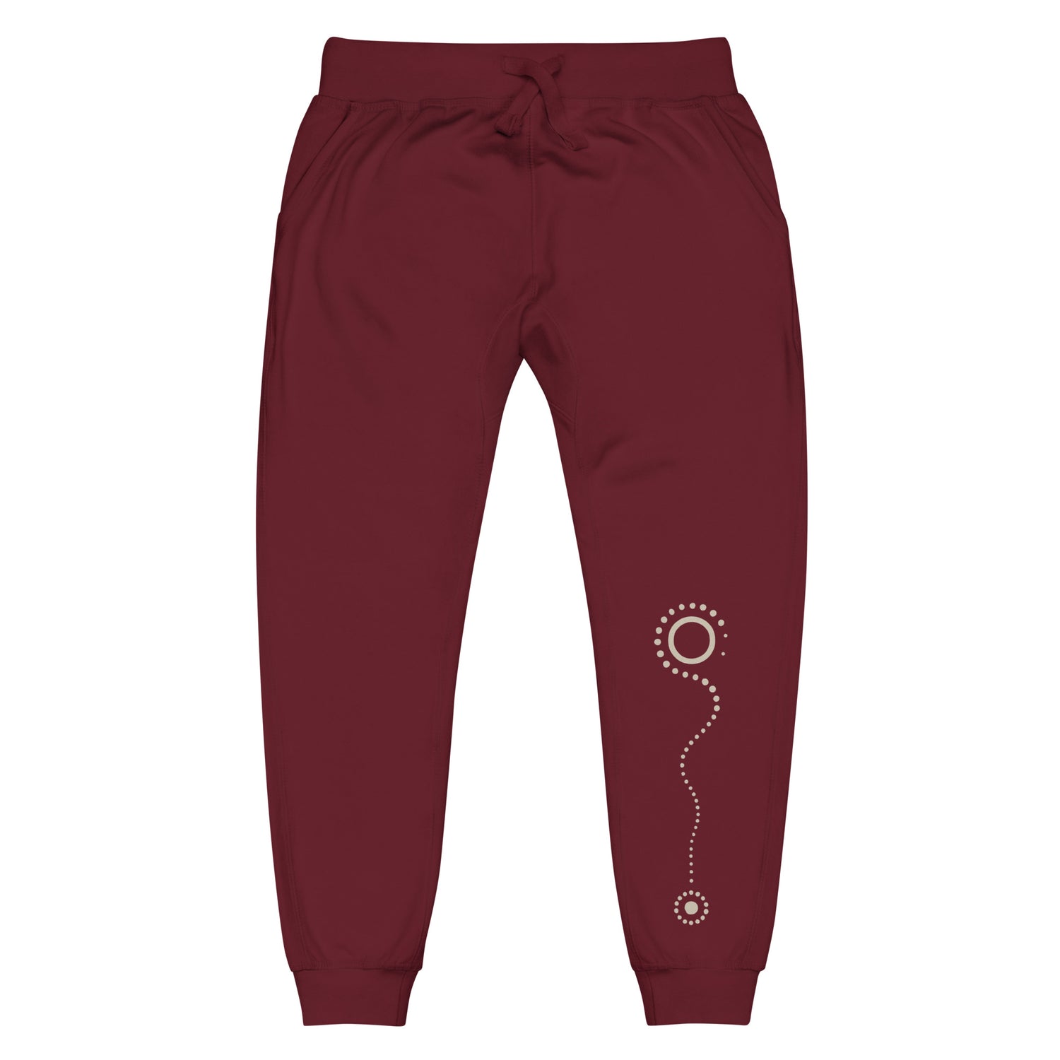 Spirit Line Fleece Sweatpants – Sacred Symbol Loungewear by Mernog
