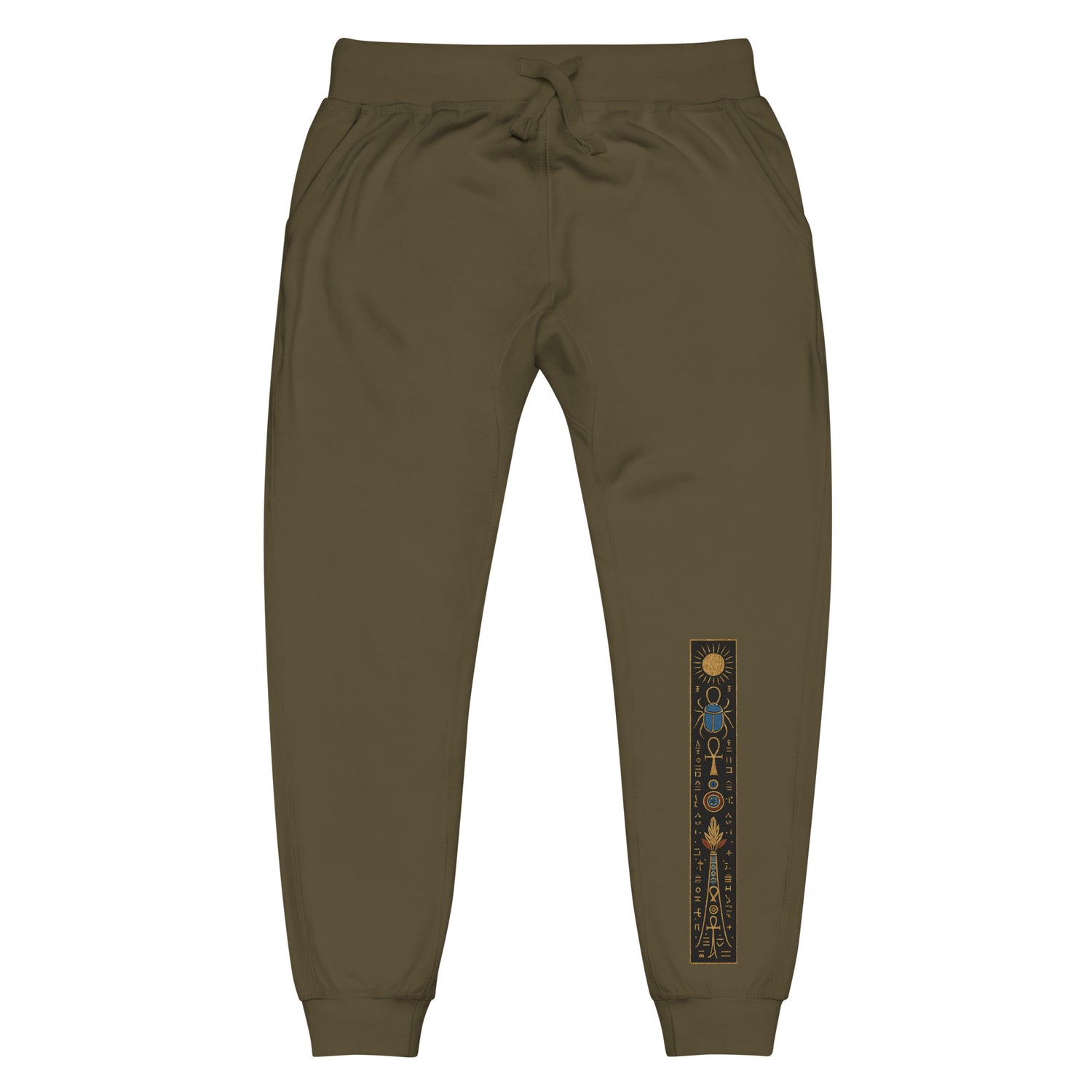 Pillar of Eternal Renewal Fleece Sweatpants – Alchemical Symbol by Mernog