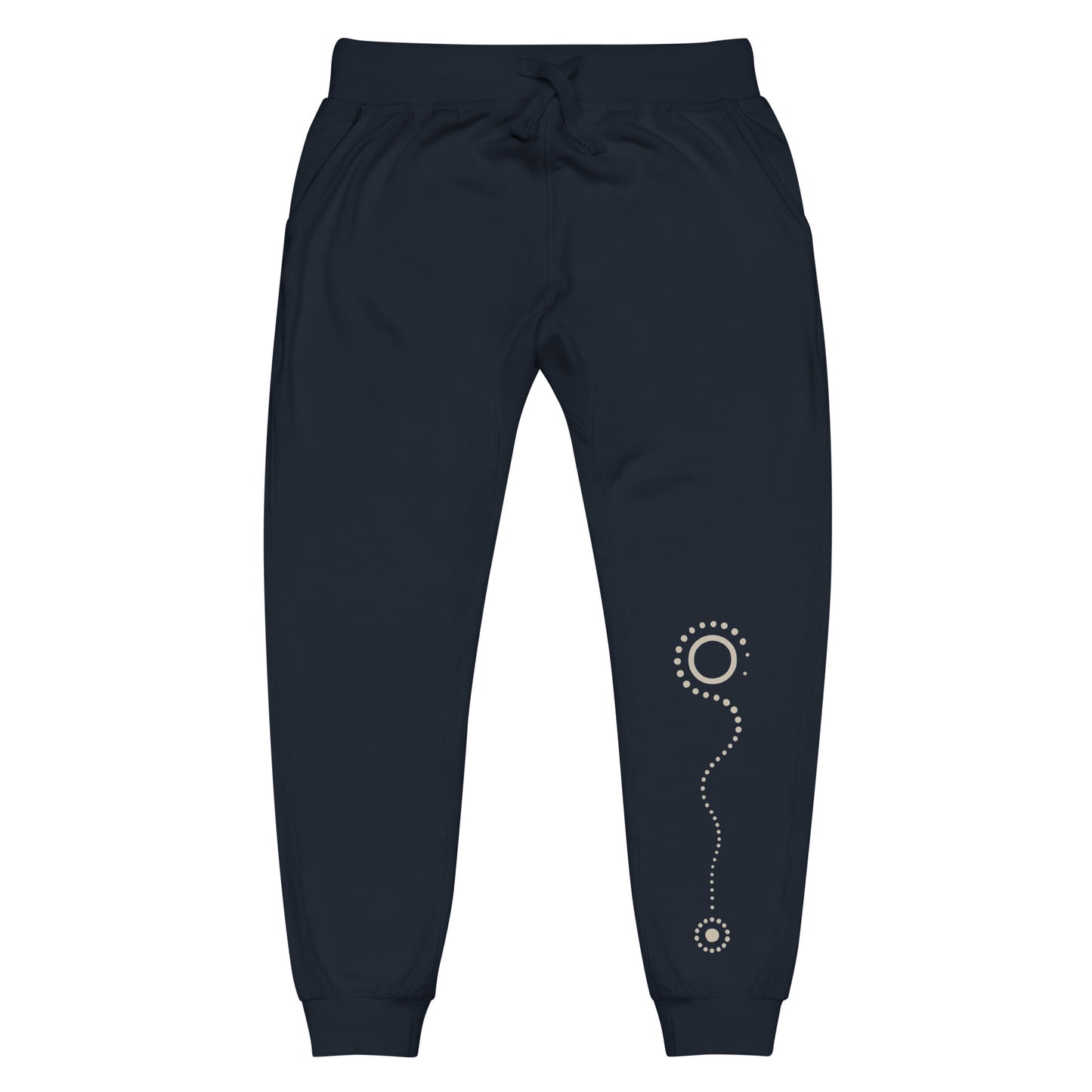 Spirit Line Fleece Sweatpants – Sacred Symbol Loungewear by Mernog