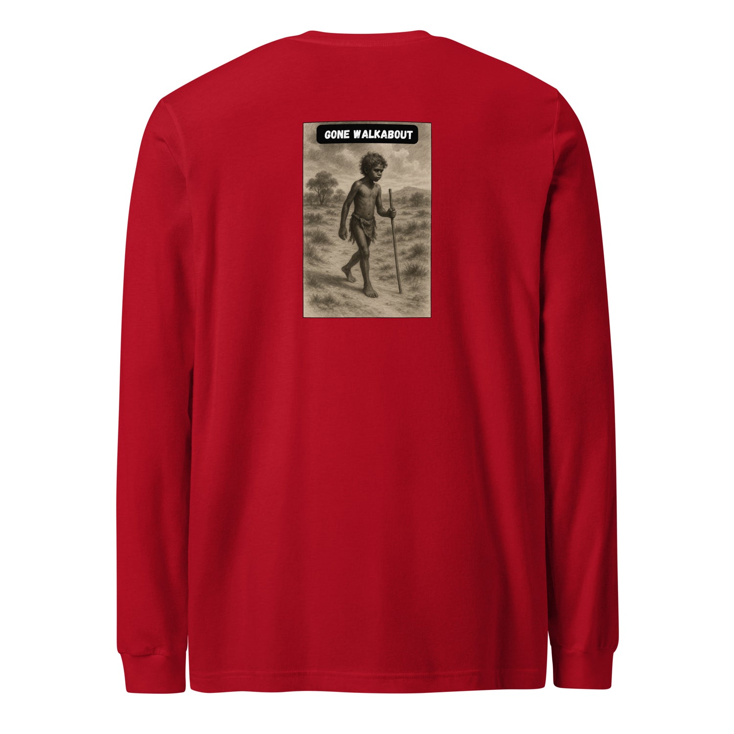 Gone Walkabouts Long Sleeve Shirt – Aboriginal Dreamtime Spirit Journey by Mernog