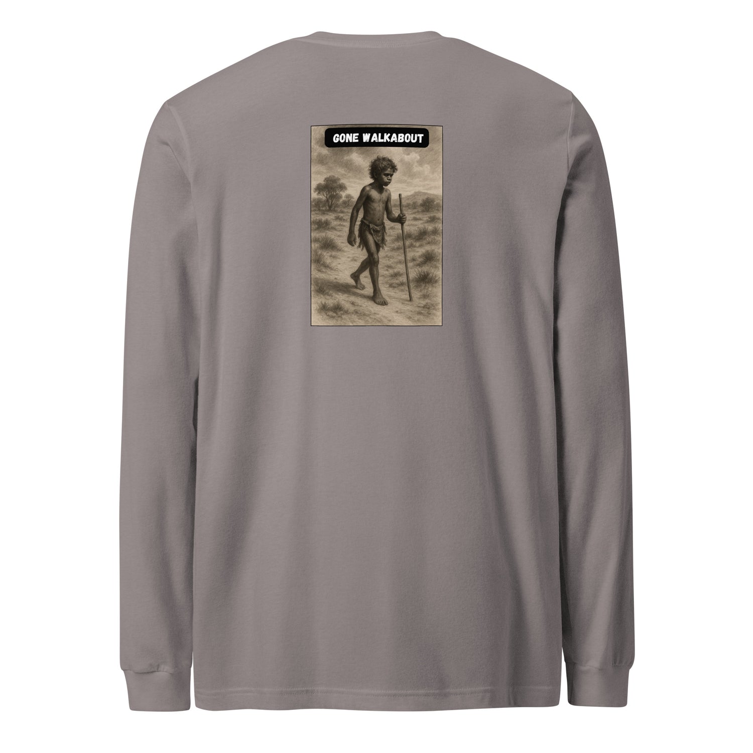 Gone Walkabouts Long Sleeve Shirt – Aboriginal Dreamtime Spirit Journey by Mernog