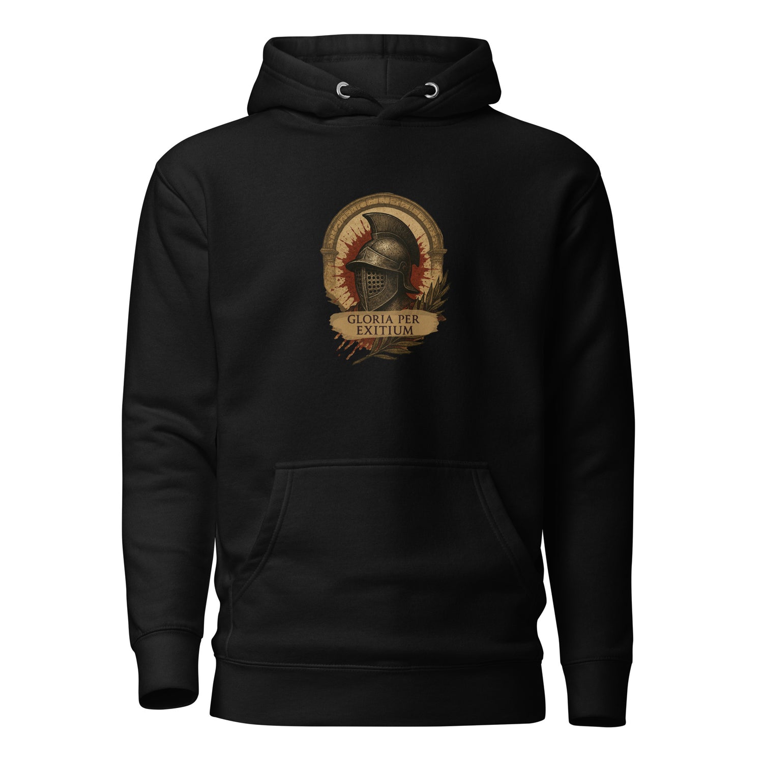 Gloria Per Exitium Hoodie – Glory Through Destruction Phoenix Rebirth Design by Mernog
